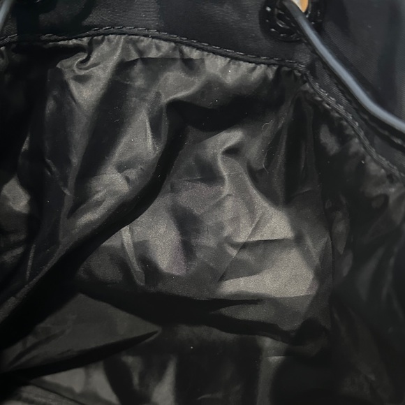 Ralph Lauren Nylon Keely Small Backpack in Black | Lyst Ralph Lauren Keely Nylon Backpack Black Purse Gold Zippers Roomy